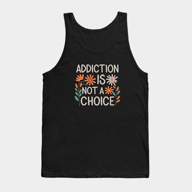 Floral Addiction Is Not A Choice Tank Top by SOS@ddicted